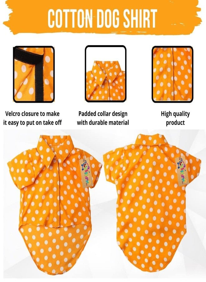 Western Era Cotton Printed Breathable Basic Vest Dog Shirt, Super Soft Shirt, Cute Lightweight Thin Shirt for Your Furries, Ultra Comfort Dog Apparel (Polka Orange) (XLarge - 24inch) - Image 4